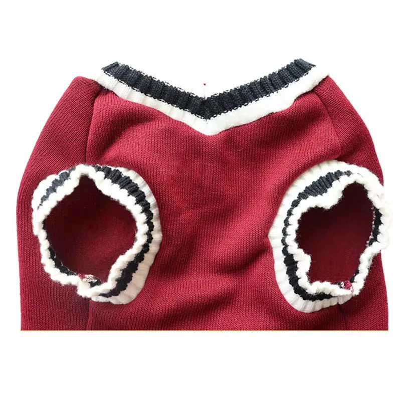 Preppy Knit Vest Sweater